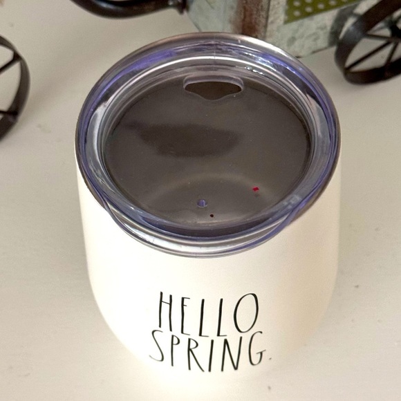 Rae Dunn by Magenta Artisan Collection “Hello Spring” Insulated Metal Cup w/Lid - Picture 3 of 4